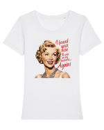 pentru femei cu atitudine - Your nose in my business Tricou mânecă scurtă guler larg fitted Damă Expresser