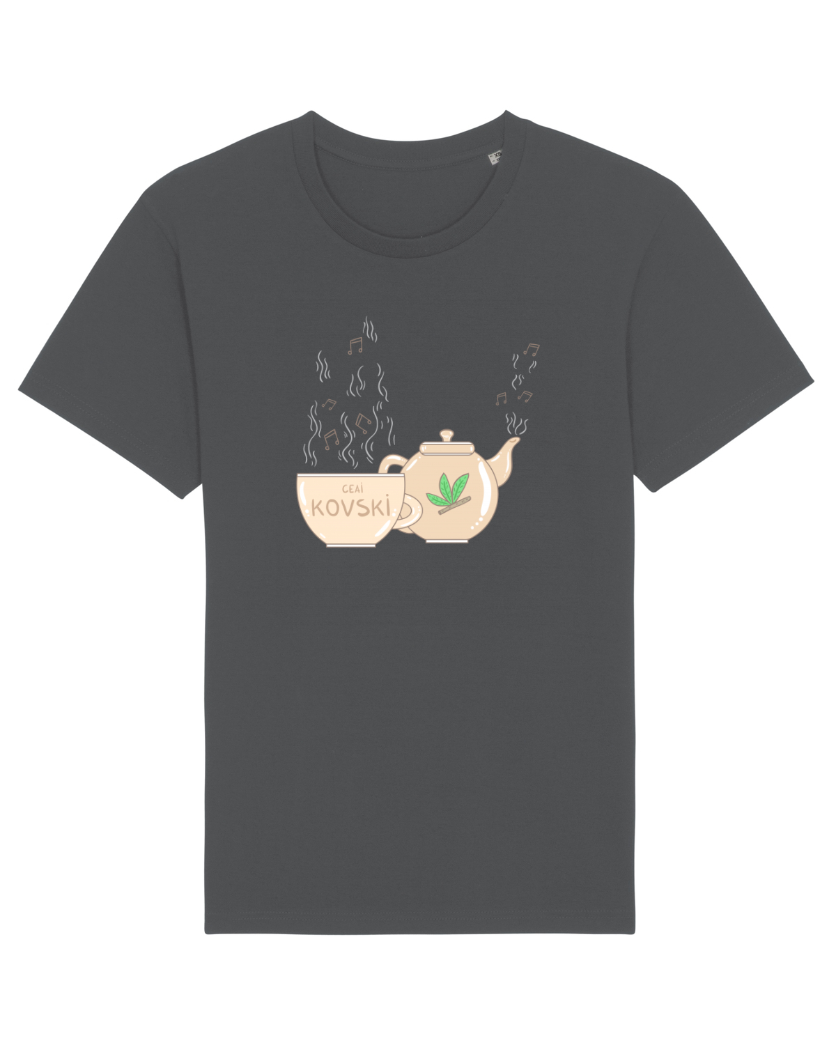 Tricou mânecă scurtă Unisex Rocker Anthracite