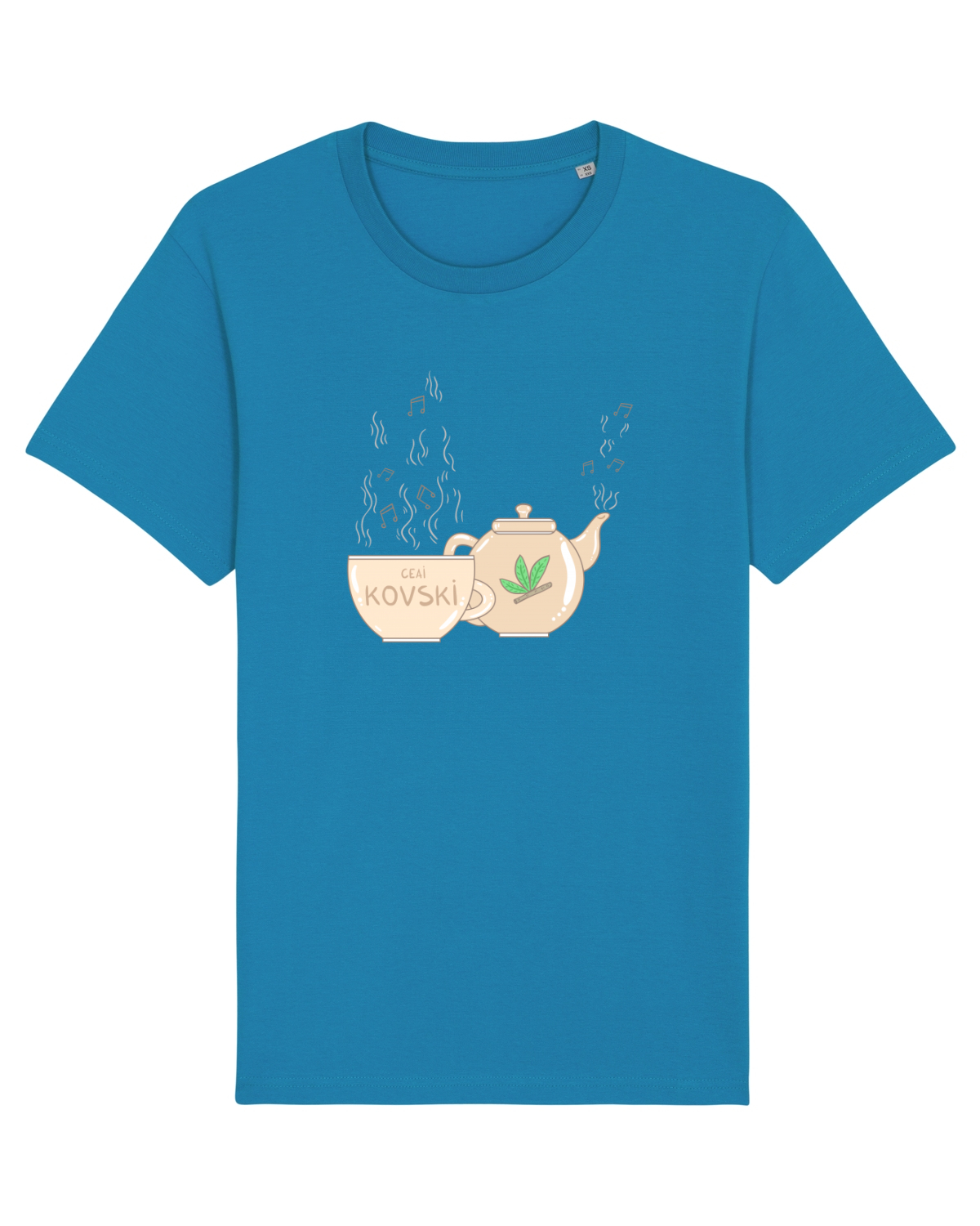 Tricou mânecă scurtă Unisex Rocker Azur