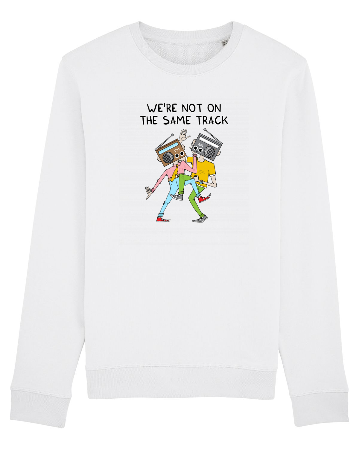 Bluză mânecă lungă Unisex Rise White