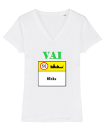 Vai mirau Tricou mânecă scurtă guler V Damă Evoker