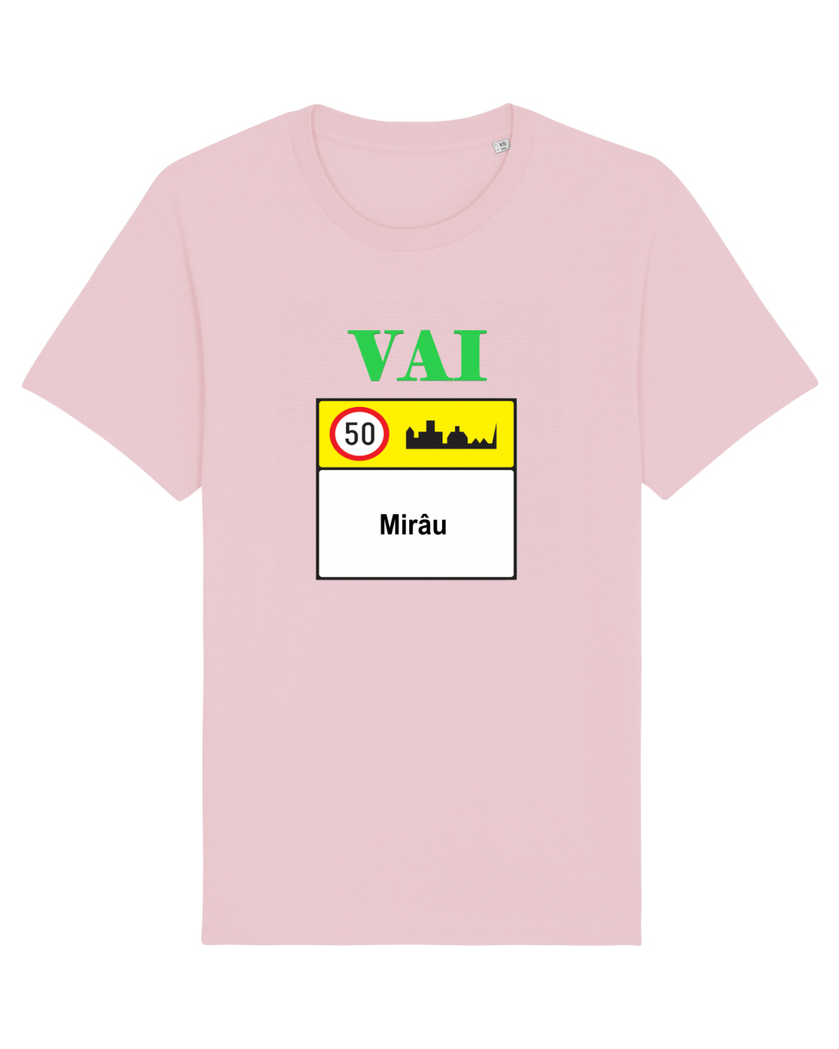 Tricou mânecă scurtă Unisex Rocker Cotton Pink