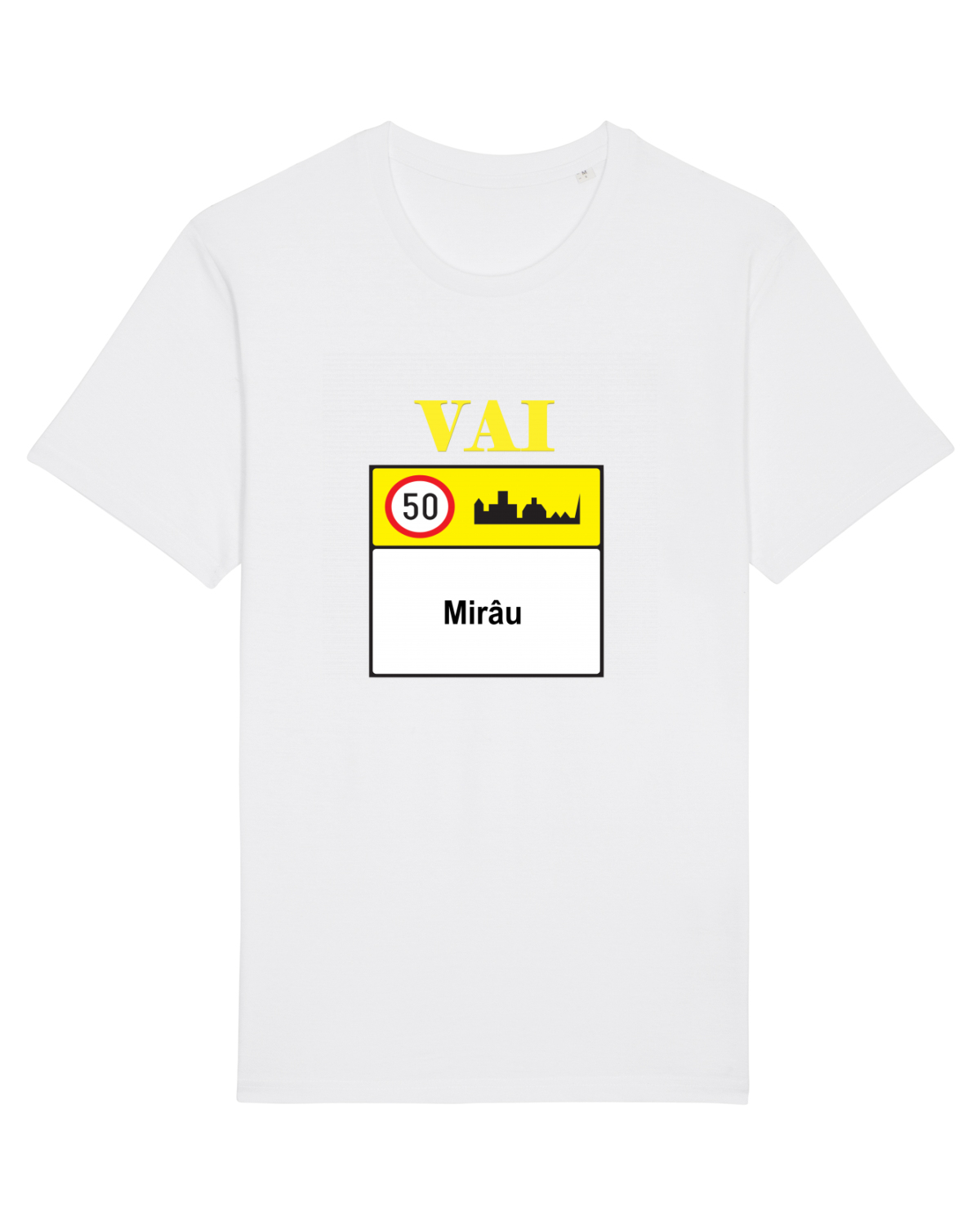 Tricou mânecă scurtă Unisex Rocker White