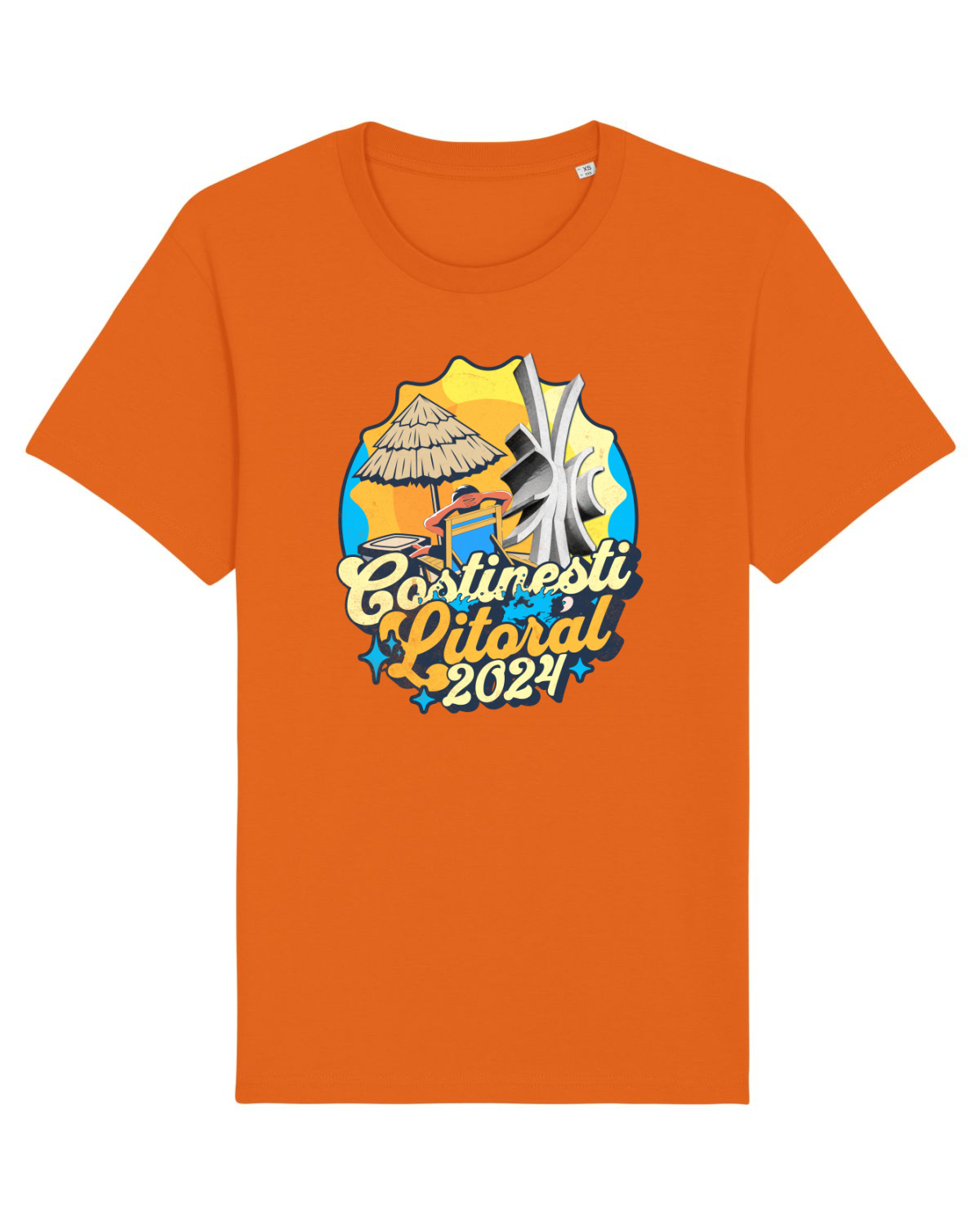 Tricou mânecă scurtă Unisex Rocker Bright Orange