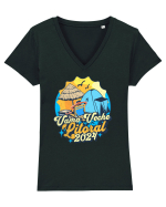 Vama Veche Litoral 2024 - Tricou de vamaiot Tricou mânecă scurtă guler V Damă Evoker