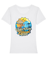 Vama Veche Litoral 2024 - Tricou de vamaiot Tricou mânecă scurtă guler larg fitted Damă Expresser