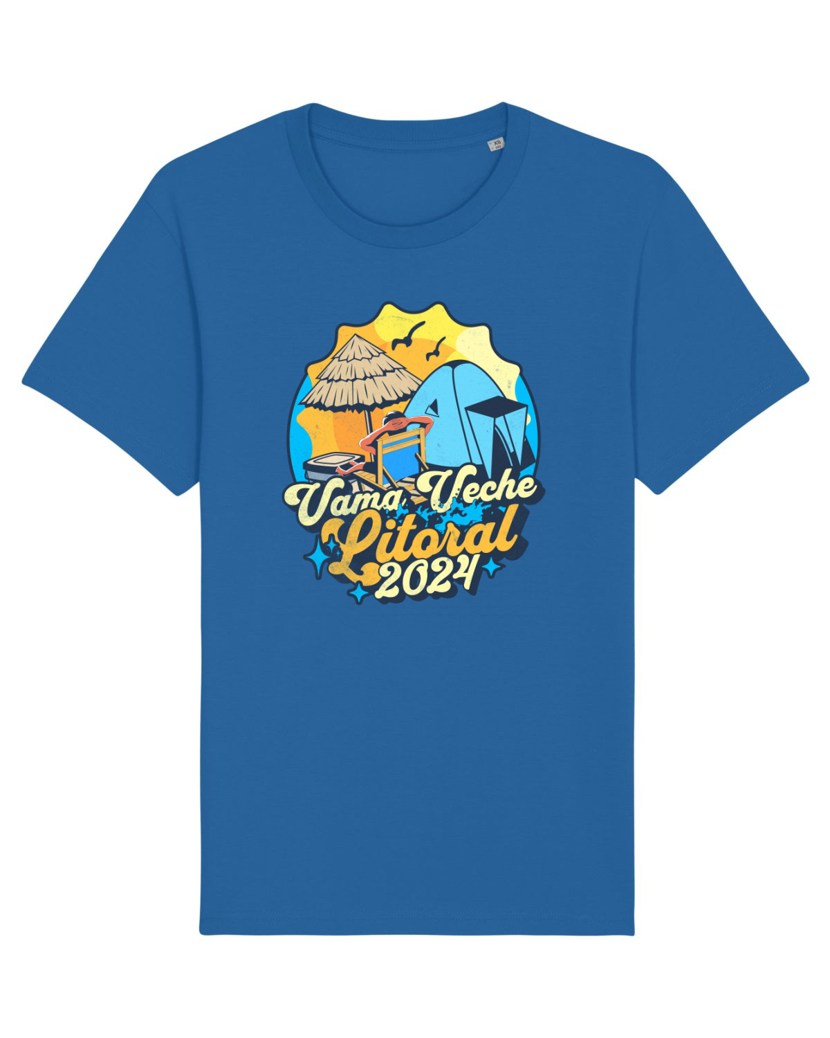 Tricou mânecă scurtă Unisex Rocker Royal Blue