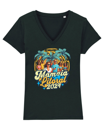 Mamaia Litoral 2024 - Tricou de beach party Black