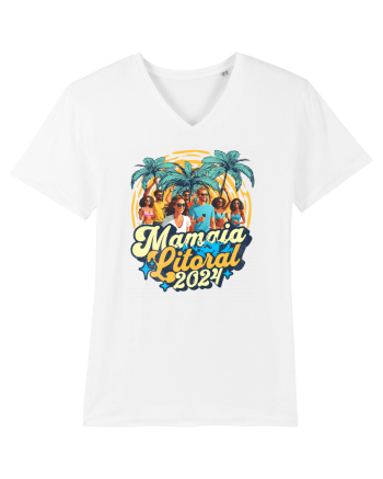 Mamaia Litoral 2024 - Tricou de beach party White