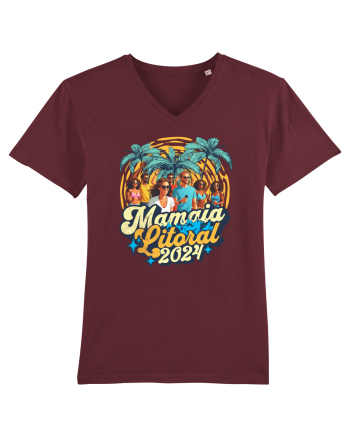 Mamaia Litoral 2024 - Tricou de beach party Burgundy