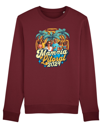 Mamaia Litoral 2024 - Tricou de beach party Burgundy