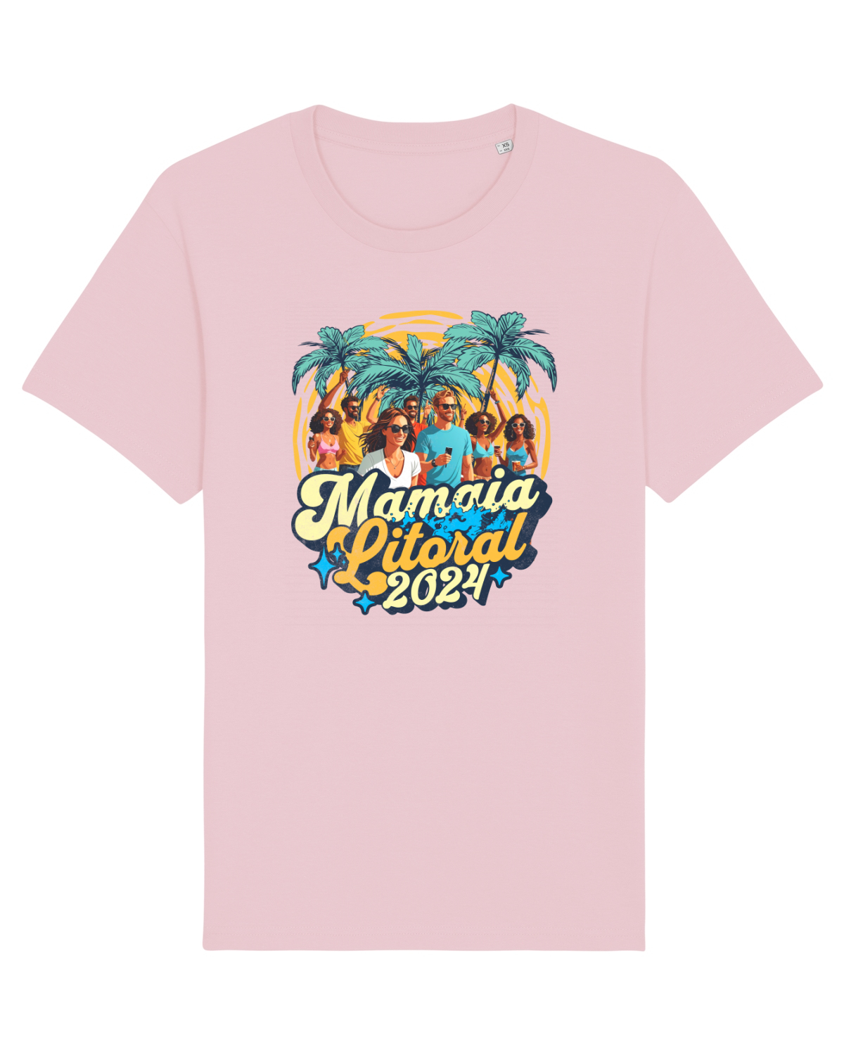 Tricou mânecă scurtă Unisex Rocker Cotton Pink