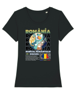 Romania - Buricul Pamantului Tricou mânecă scurtă guler larg fitted Damă Expresser