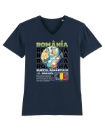 Romania - Buricul Pamantului Tricou mânecă scurtă guler V Bărbat Presenter