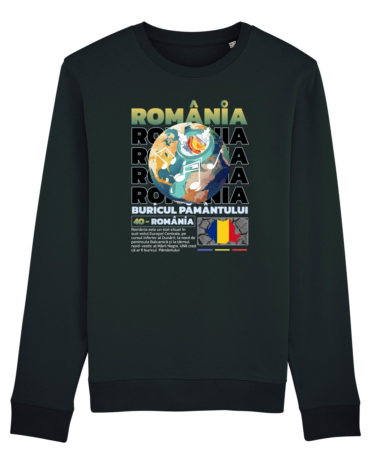 Bluză mânecă lungă Unisex Rise Black