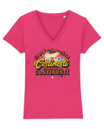 Costinesti - Ce se intampla la Costinesti ramane la Costinesti Tricou mânecă scurtă guler V Damă Evoker