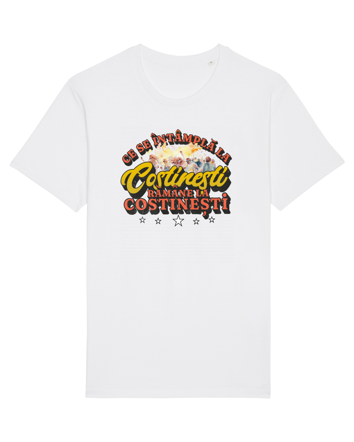 Tricou mânecă scurtă Unisex Rocker White