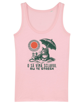 Tricou de vara cu pisici Cotton Pink
