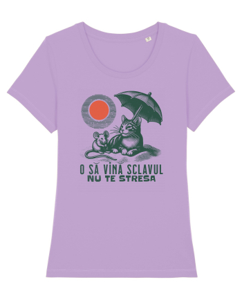 Tricou de vara cu pisici Lavender Dawn