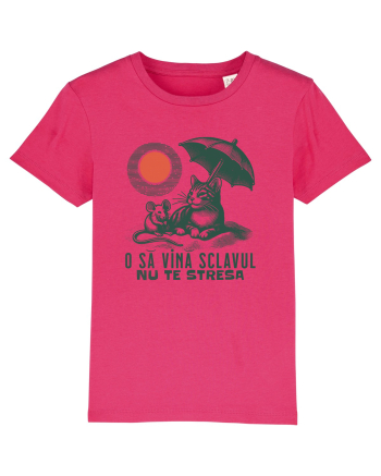 Tricou de vara cu pisici Raspberry