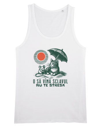Tricou de vara cu pisici White