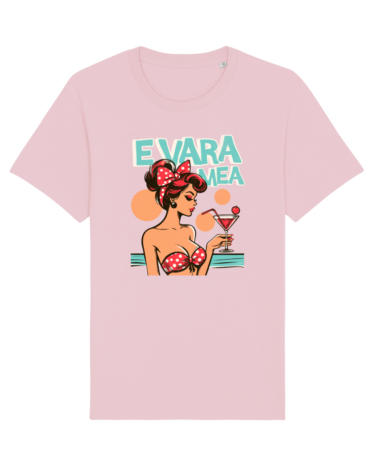 Tricou mânecă scurtă Unisex Rocker Cotton Pink
