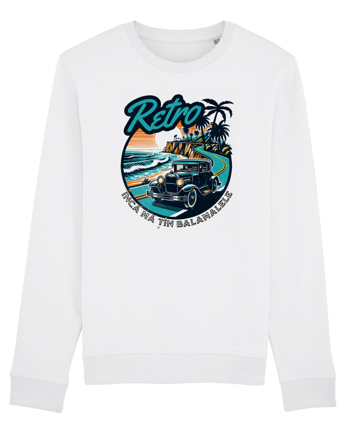 Bluză mânecă lungă Unisex Rise White