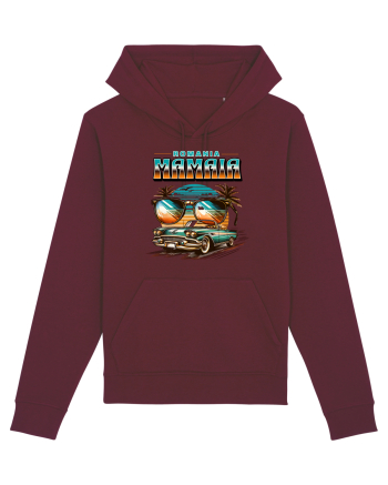 Romania Mamaia - Un tricou de vara, de plaja, de party Burgundy