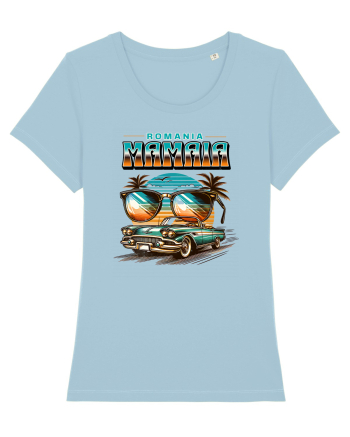 Romania Mamaia - Un tricou de vara, de plaja, de party Sky Blue