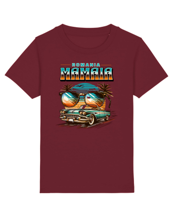 Romania Mamaia - Un tricou de vara, de plaja, de party Burgundy