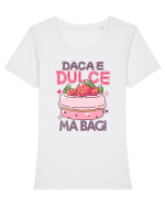 Pentru pofticiosi si mancaciosi - daca e dulce, ma bag! Tricou mânecă scurtă guler larg fitted Damă Expresser