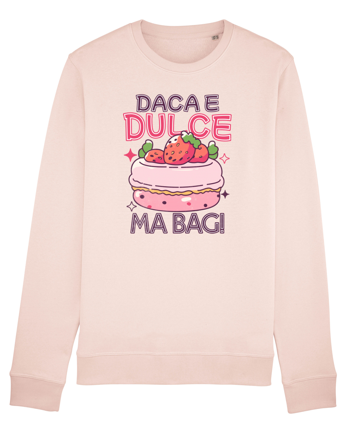 Bluză mânecă lungă Unisex Rise Candy Pink
