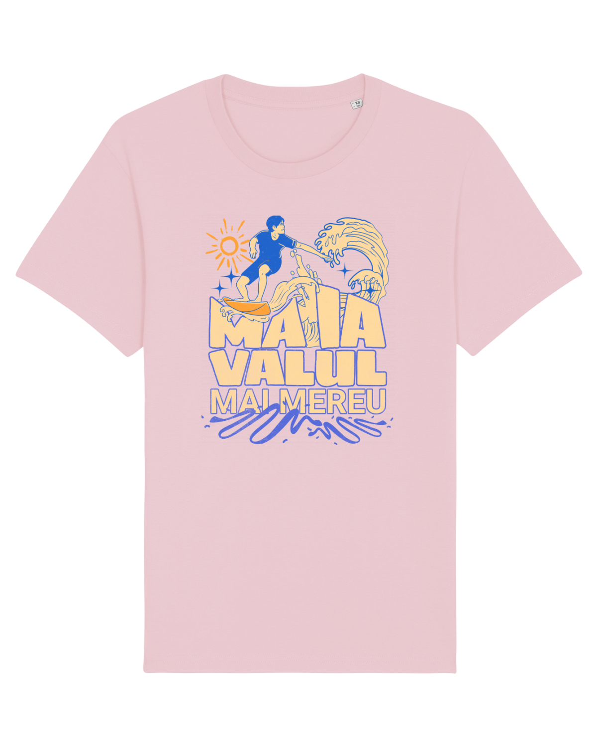 Tricou mânecă scurtă Unisex Rocker Cotton Pink