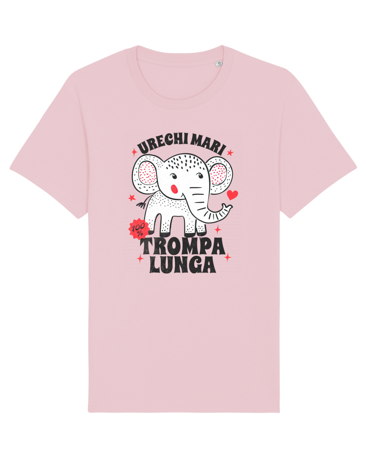 Tricou mânecă scurtă Unisex Rocker Cotton Pink