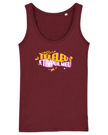 Teleleu, e timpul meu - design de vara, de concediu, relaxare Burgundy