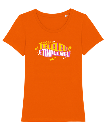 Teleleu, e timpul meu - design de vara, de concediu, relaxare Bright Orange