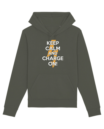 Keep calm and Charge on Khaki