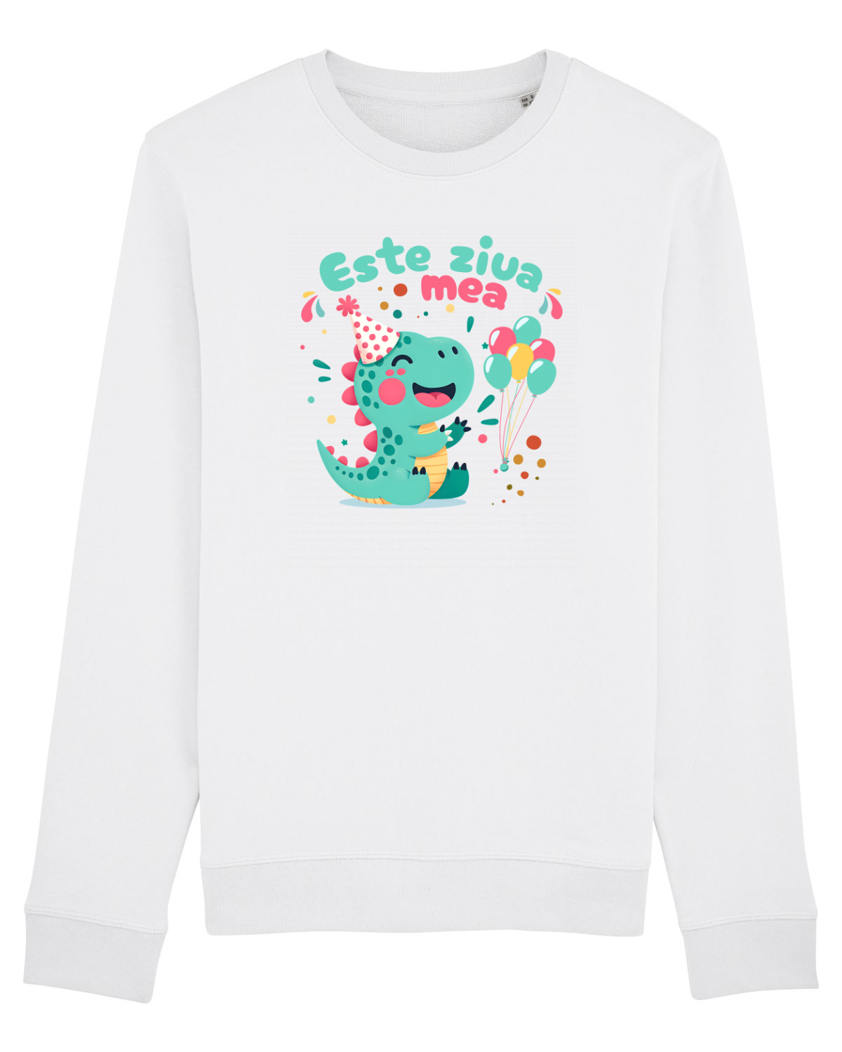 Bluză mânecă lungă Unisex Rise White
