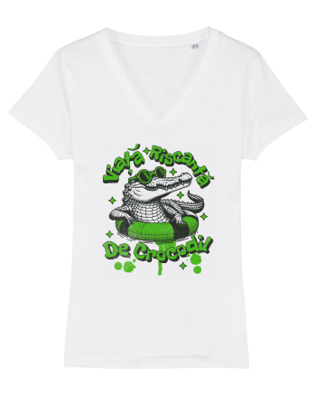 Viata riscanta de crocodil - un design de vara, de piscina, de plaja White