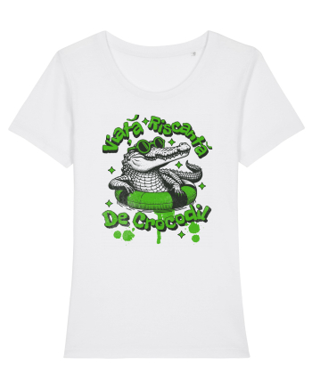 Viata riscanta de crocodil - un design de vara, de piscina, de plaja White