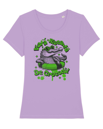 Viata riscanta de crocodil - un design de vara, de piscina, de plaja Lavender Dawn