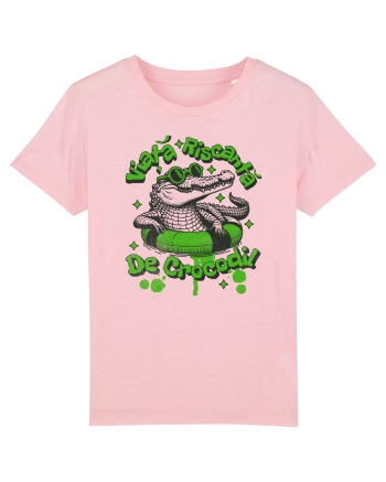Viata riscanta de crocodil - un design de vara, de piscina, de plaja Cotton Pink