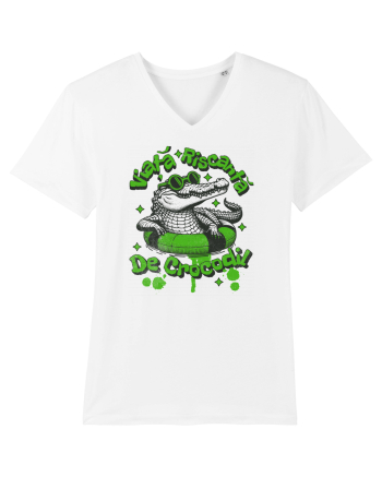 Viata riscanta de crocodil - un design de vara, de piscina, de plaja White