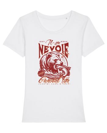 Design cu ursi - n-am nevoie de gunoiul tau, lasa-mi casa-n pace! White
