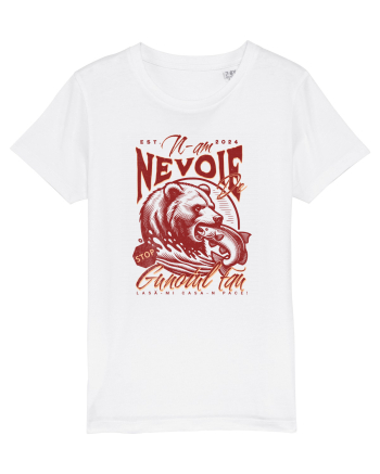 Design cu ursi - n-am nevoie de gunoiul tau, lasa-mi casa-n pace! White