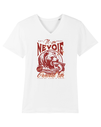 Design cu ursi - n-am nevoie de gunoiul tau, lasa-mi casa-n pace! White