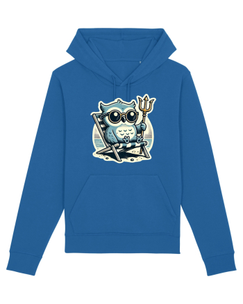 Pampsy pe plaja, ca un rege pe tron Royal Blue