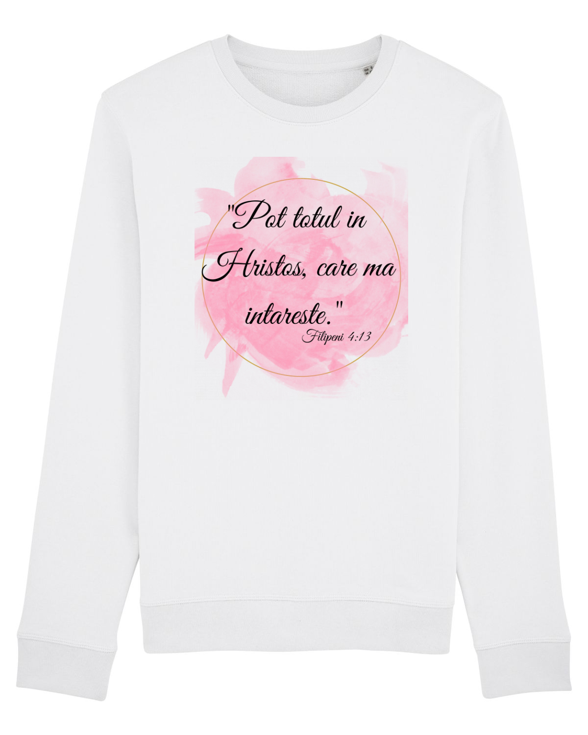 Bluză mânecă lungă Unisex Rise White