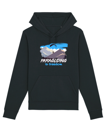 Paragliding is freedom Black