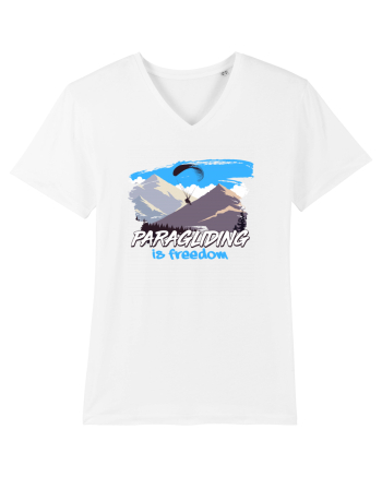 Paragliding is freedom White
